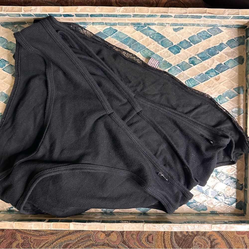 PINK Victoria’s Secret Black Panties XL Lot